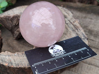 Polished Rose Quartz Spheres x 4 From Ambatondrazaka, Madagascar - Toprock Gemstones and Minerals