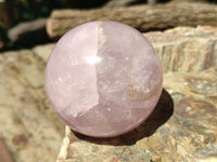 Polished Rose Quartz Spheres x 4 From Ambatondrazaka, Madagascar - Toprock Gemstones and Minerals