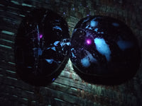 Polished Black Tourmaline Palm Stones x 16 From Madagascar - Toprock Gemstones and Minerals