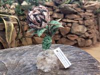 Hand Made Medium Gemstone Protea Flower - sold per piece From South Africa - Toprock Gemstones and Minerals
