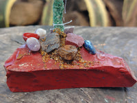 Hand Made Medium Gemstone Protea Flower - sold per piece From South Africa - Toprock Gemstones and Minerals