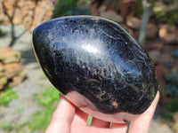 Polished Black Tourmaline Standing Free Form x 1 From Madagascar - Toprock Gemstones and Minerals