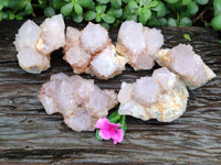 Natural Amethyst Spirit Quartz Clusters x 6 From Boekenhouthoek, South Africa - Toprock Gemstones and Minerals