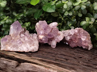Natural Jacaranda Amethyst Quartz Clusters x 4 From Mumbwa, Zambia - Toprock Gemstones and Minerals