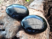 Polished Black Tourmaline Standing Free Form x 19 From Madagascar - Toprock Gemstones and Minerals
