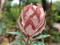 Hand Made Gemstone Protea Flower Trees x 3 From South Africa - Toprock Gemstones and Minerals