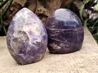 Polished Lepidolite with Pink Rubellite Standing Free Forms x 3 From Madagascar - Toprock Gemstones and Minerals