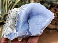 Natural Blue Lace Agate Geodes x 6 From Nsanje, Malawi - Toprock Gemstones and Minerals