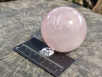 Polished Rose Quartz Spheres x 3 From Ambatondrazaka, Madagascar - Toprock Gemstones and Minerals