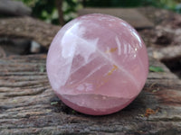 Polished Rose Quartz Spheres x 3 From Ambatondrazaka, Madagascar - Toprock Gemstones and Minerals