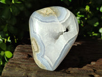 Polished Blue Lace Agate Geodes x 4 From Nsanje, Malawi - Toprock Gemstones and Minerals