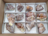 Natural Dark Amethyst Spirit Quartz Clusters x 12 From Boekenhouthoek, South Africa - Toprock Gemstones and Minerals