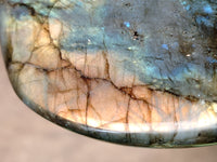 Polished Labradorite Standing Free Form x 2 From Tulear, Madagascar - Toprock Gemstones and Minerals