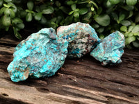 Natural Shattuckite with Chrysocolla and Malachite Cobbed Specimens x 11 From Kaokoveld, Namibia - Toprock Gemstones and Minerals