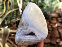 Polished Blue Lace Agate Geodes x 6 From Nsanje, Malawi - Toprock Gemstones and Minerals