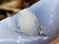 Polished Blue Lace Agate Geodes x 6 From Nsanje, Malawi - Toprock Gemstones and Minerals