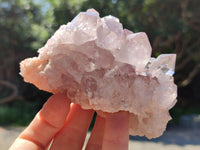 Natural Jacaranda Amethyst Quartz Clusters x 4 From Mumbwa, Zambia - Toprock Gemstones and Minerals