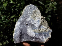 Natural Blue Lace Agate Geode Specimens x 2 From Nsanje, Malawi - Toprock Gemstones and Minerals