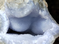 Natural Blue Lace Agate Geode Specimens x 2 From Nsanje, Malawi - Toprock Gemstones and Minerals