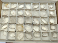 Polished Clear Quartz Crystal Palm Stones x 35 From Madagascar - Toprock Gemstones and Minerals