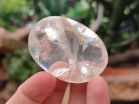 Polished Clear Quartz Crystal Palm Stones x 35 From Madagascar - Toprock Gemstones and Minerals