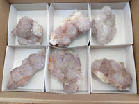Natural Dark Amethyst Spirit Quartz Clusters x 6 From Boekenhouthoek, South Africa - Toprock Gemstones and Minerals
