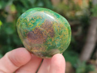 Polished Verdite Galet-Pal Stones x 24 From Zimbabwe - Toprock Gemstones and Minerals