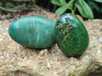 Polished Verdite Galet-Pal Stones x 24 From Zimbabwe - Toprock Gemstones and Minerals