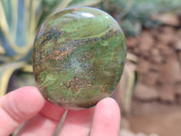 Polished Verdite Galet-Pal Stones x 24 From Zimbabwe - Toprock Gemstones and Minerals