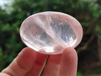 Polished Mix Rose, Blue, Lavender Quartz Palm Stones x 24 From Ambatondrazaka, Madagascar - Toprock Gemstones and Minerals