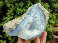 Natural Blue Lace Agate Geode Specimens x 3 From Nsanje, Malawi - Toprock Gemstones and Minerals