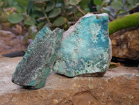 Natural Drusy Coated Chrysocolla Specimens x 12 From Likasi, Congo - Toprock Gemstones and Minerals