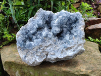 Natural Large Blue Celestite Geode Specimen x 1 From Sakoany, Madagascar - Toprock Gemstones and Minerals