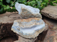 Natural Blue Lace Agate Geode Specimens x 12 From Nsanje, Malawi - Toprock Gemstones and Minerals