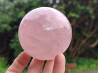 Polished Gemmy Rose Quartz Spheres with Star / Asterisms x 3 From Ambatondrazaka, Madagascar - Toprock Gemstones and Minerals