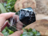 Polished Gabbro Merlinite Points x 2 From Ambatofinandrahana, Madagascar - Toprock Gemstones and Minerals