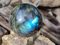 Polished Labradorite Spheres x 3 From Tulear, Madagascar - Toprock Gemstones and Minerals