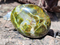 Polished Green Opal Palm Stones x 12 From Betroka, Madagascar - Toprock Gemstones and Minerals