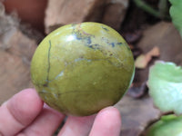Polished Green Opal Palm Stones x 12 From Betroka, Madagascar - Toprock Gemstones and Minerals