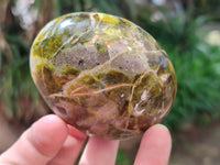 Polished Green Opal Palm Stones x 12 From Betroka, Madagascar - Toprock Gemstones and Minerals