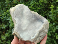 Natural Blue Lace Agate Geode Specimens x 2 From Nsanje, Malawi - Toprock Gemstones and Minerals