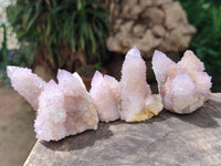 Natural Lilac Fairy Spirit Quartz Clusters x 12 From Boekenhouthoek, South Africa - Toprock Gemstones and Minerals