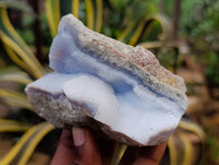 Natural Blue Lace Agate Geode Specimens x 6 From Nsanje, Malawi - Toprock Gemstones and Minerals