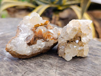 Natural Limonite Quartz Clusters x 21 From Solwezi, Zambia - Toprock Gemstones and Minerals