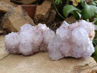 Natural Dark Purple Amethyst Spirit Quartz Clusters x 3 From Boekenhouthoek, South Africa - Toprock Gemstones and Minerals