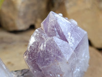Natural Jacaranda Amethyst Quartz Clusters 6 x from Mumbwa, Zambia - Toprock Gemstones and Minerals
