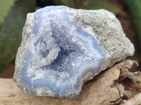 Natural Blue Lace Agate Geode Specimens x 12 From Nsanje, Malawi - Toprock Gemstones and Minerals