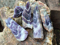 Natural Witches Hat Chevron Amethyst Crystals x 3.05 Kg Lot from Zambia - Toprock Gemstones and Minerals