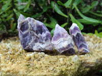 Natural Witches Hat Chevron Amethyst Crystals x 3.05 Kg Lot from Zambia - Toprock Gemstones and Minerals