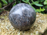 Polished Black Tourmaline Standing Free Forms and Sphere x 2 From Madagascar - Toprock Gemstones and Minerals